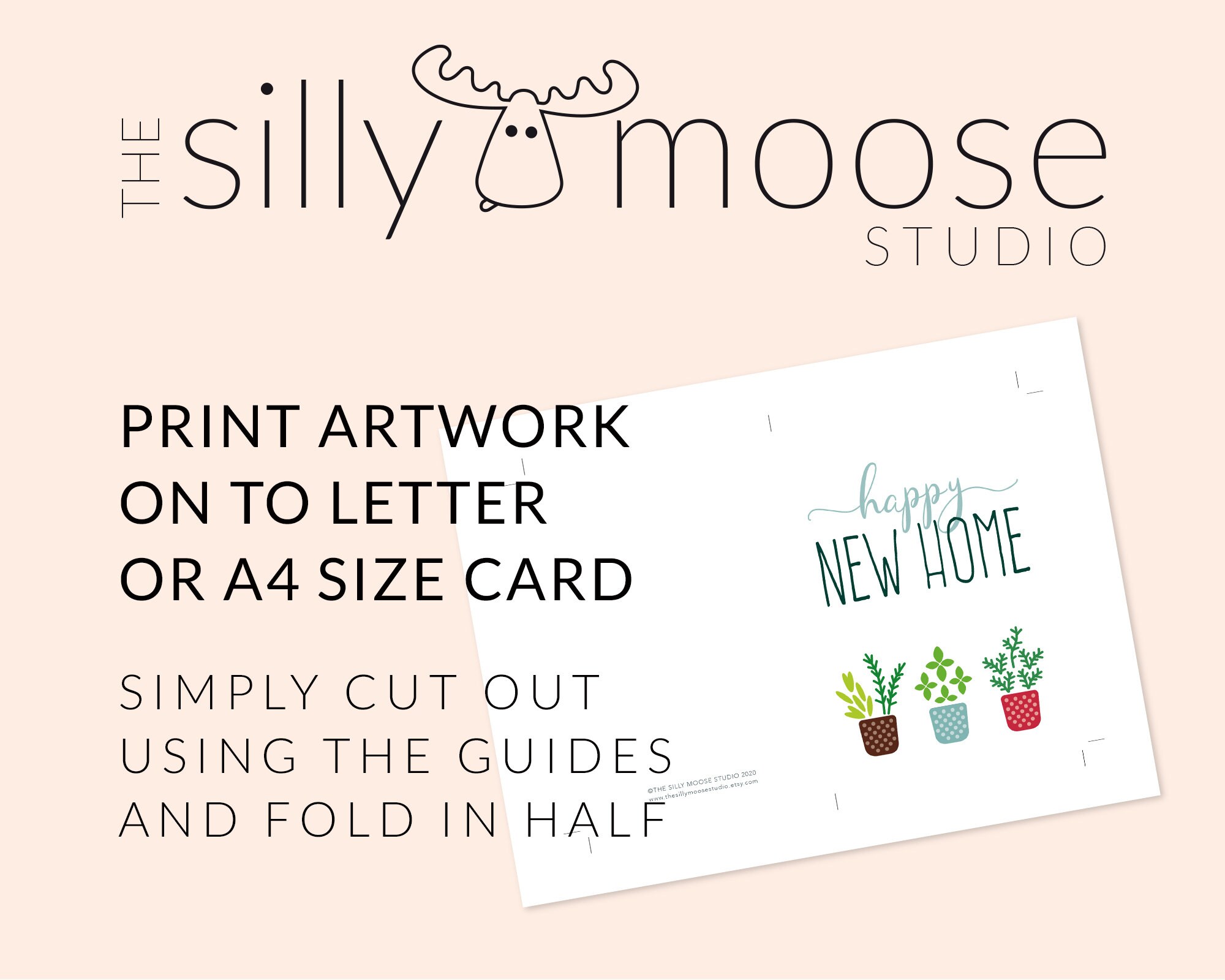 New Home Card Printable Printable Moving House Card | Etsy UK