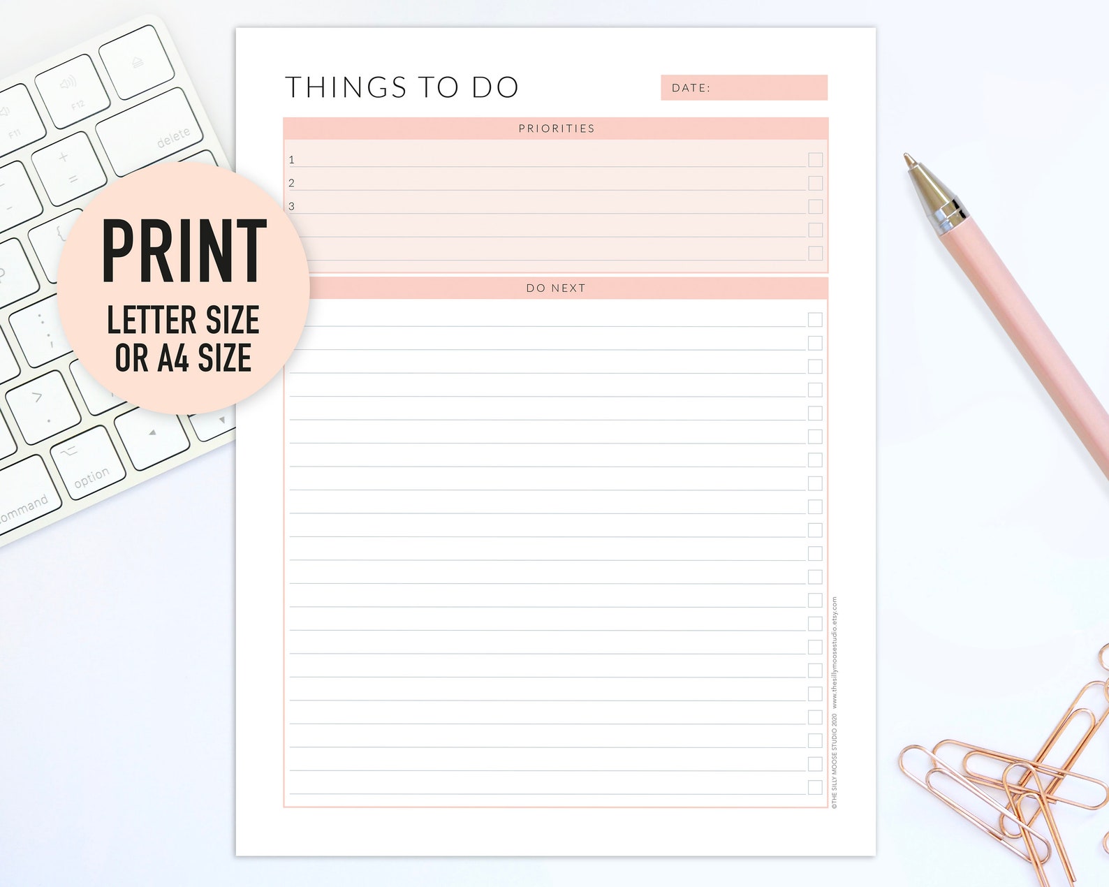 To Do List Digital Checklist Tablet &amp; Smartphone Daily | Etsy