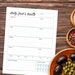 Food Journal Printable &amp; Fillable PDF – Daily Health Tracker – Diet ...