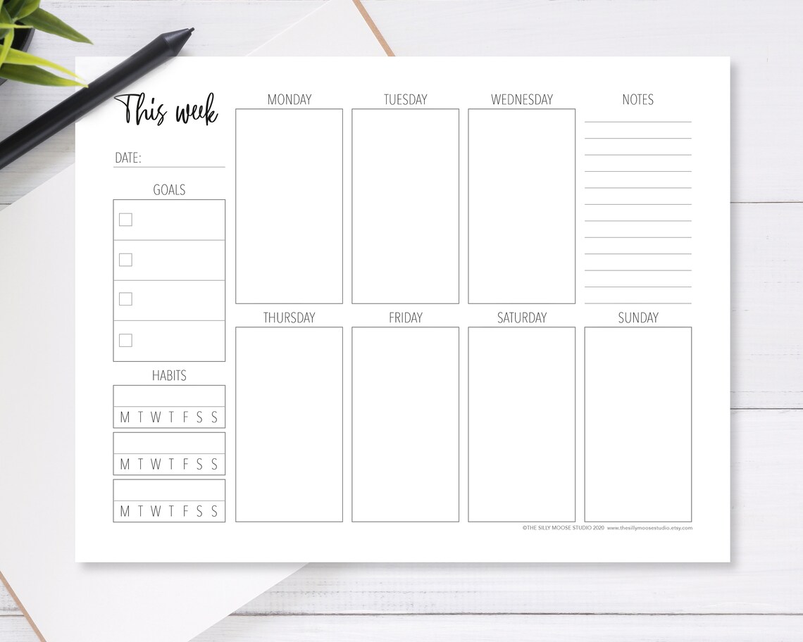 weekly-planner-printable-landscape-template-to-do-list-etsy