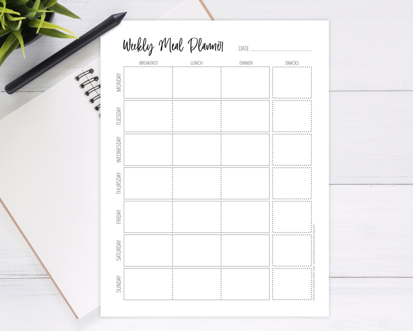 weekly-meal-planner-printable-menu-planning-template-insert-etsy