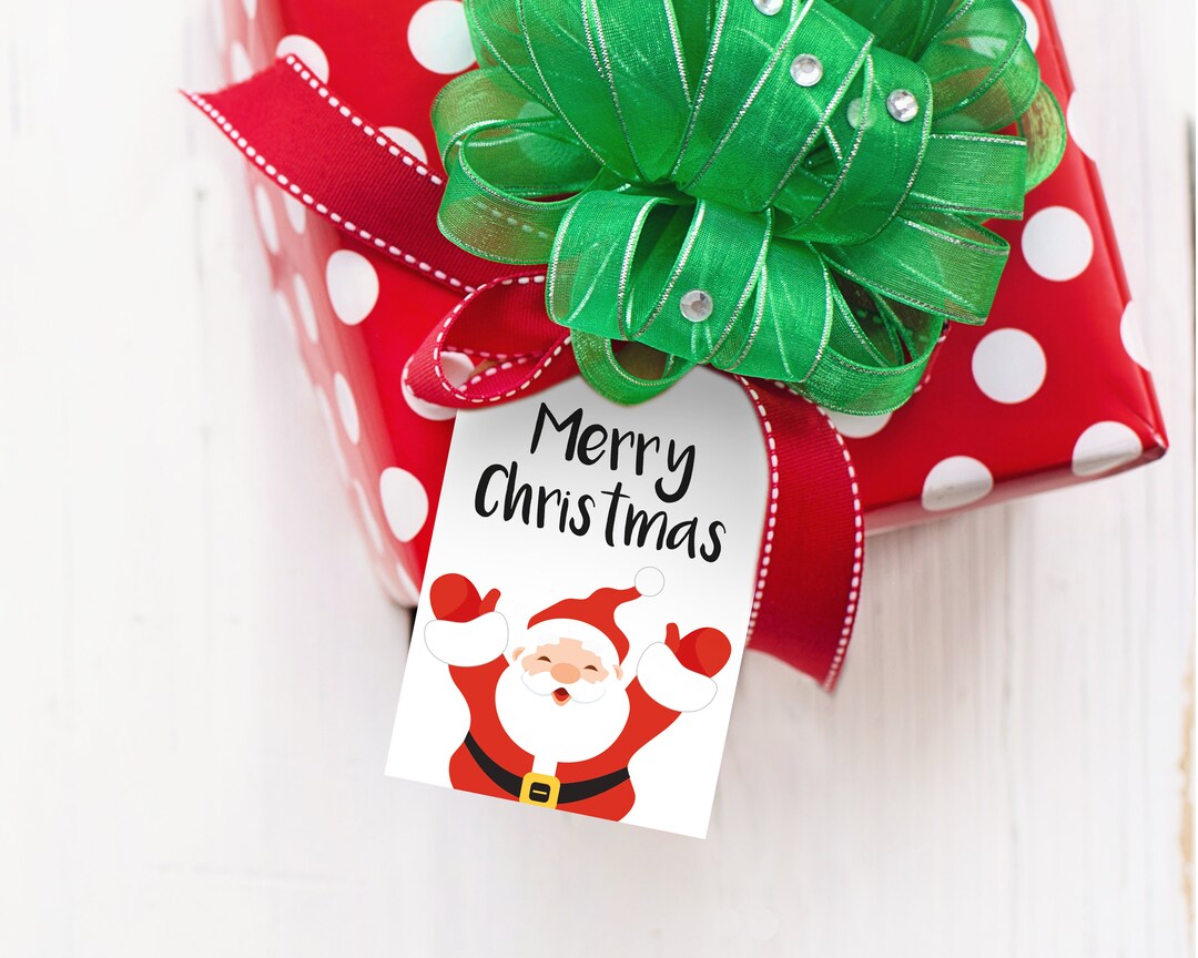 Christmas Gift Tags Printable Santa Favor Tags Father - Etsy UK