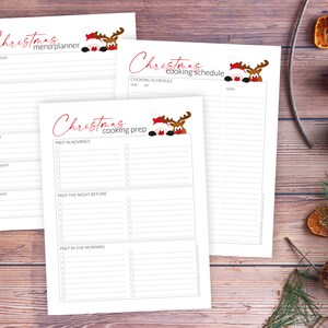Christmas Meal Cooking Planner Printable Set – Christmas Dinner ...