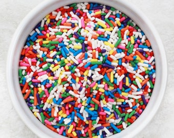 Rainbow Jimmies Sprinkles 4oz