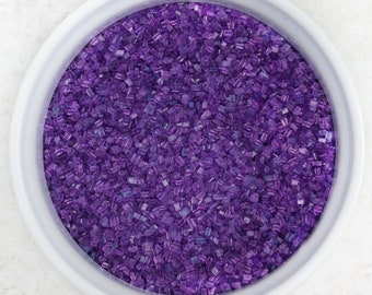 Purple Coarse Sugar Crystals