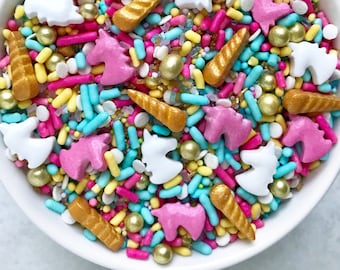 Unicorn Sprinkle Mix: Edible Cake Decorations (3 Ounces)