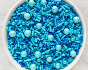 Blue Sprinkle Mix | Baby Shower Sprinkles | Gender Reveal Sprinkles | Boy Sprinkles