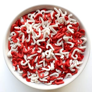Red and White Candy Cane Sprinkles | 2.5 ounces | Edible Sprinkles | Christmas Sprinkles