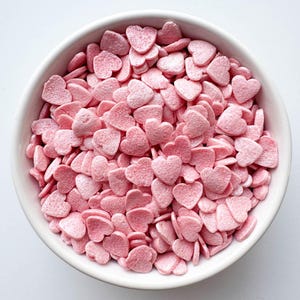 Pink Pearl Heart Sprinkles | 2.5 Ounces | Edible Sprinkles | Valentine Sprinkles