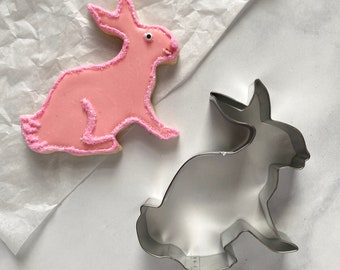 Cottontail Bunny Rabbit Cookie Cutter | 4 inch Rabbit Cookie Cutter | Bunny Cookie Cutter | Woodland Cookie Cutters | Easter Cookie Cutters