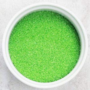 Lime Green Sanding Sugar | 4 Ounces | Green Sugar | Lime Green Colored Sugar | Sparkling Sugar | Cookie Sprinkles