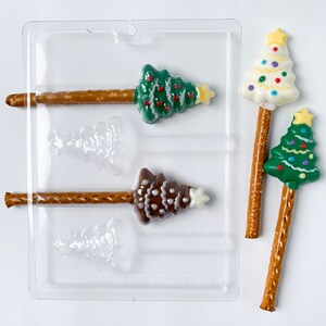 Christmas Tree Pretzel Rod Chocolate Mold