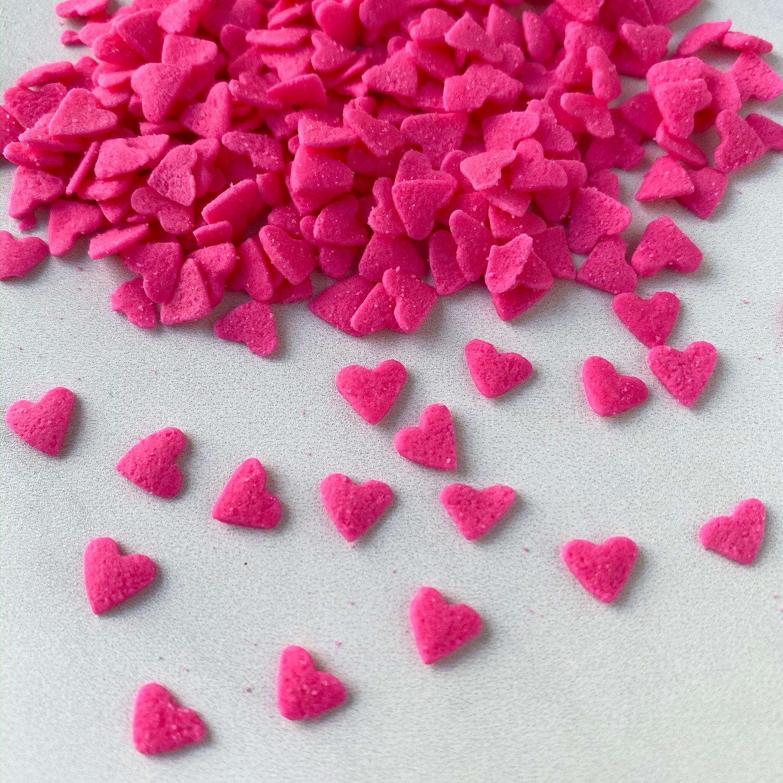 Pink Heart Sprinkles 4 Ounces Heart Sprinkles Etsy