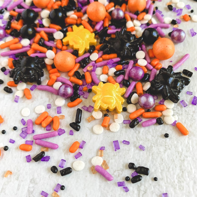 Spider Sprinkle Mix Halloween Sprinkle Mix Edible Sprinkles image 2