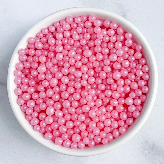 4MM Pink Edible Pearls