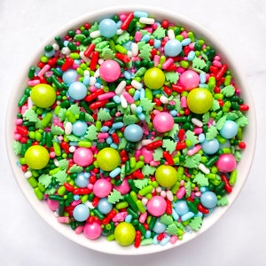 Merry and Bright Sprinkle Mix | 3 ounces | Christmas Sprinkles | Christmas Sprinkle Mix | Edible Sprinkles | Candy Sprinkles