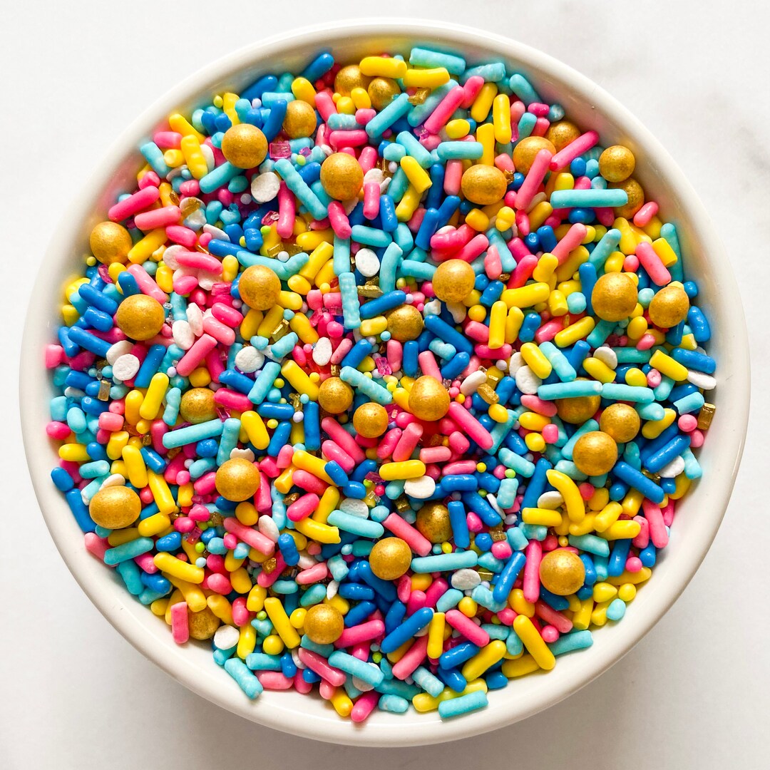 Happy Birthday Sprinkle Mix 3 Ounces Birthday Sprinkles Edible