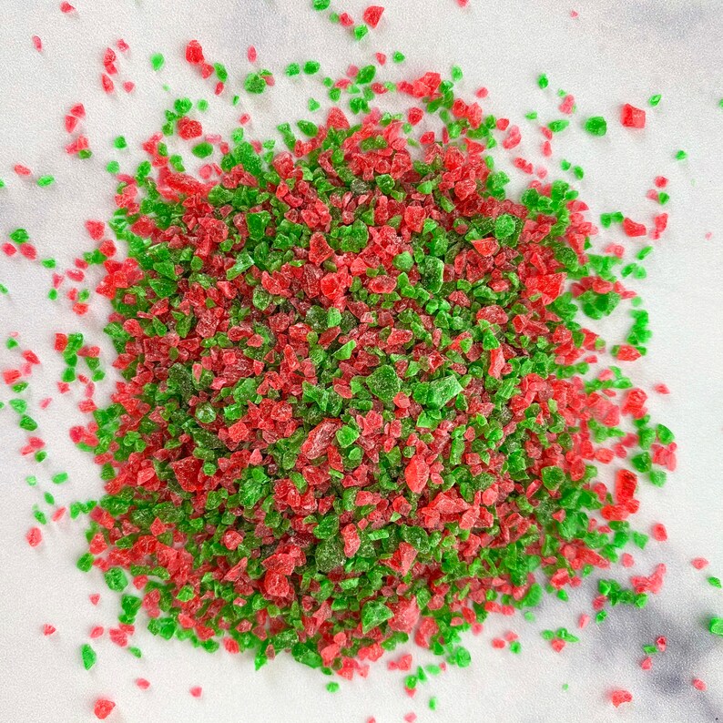 Peppermint Crunch One Pound Red and Green Peppermint Etsy
