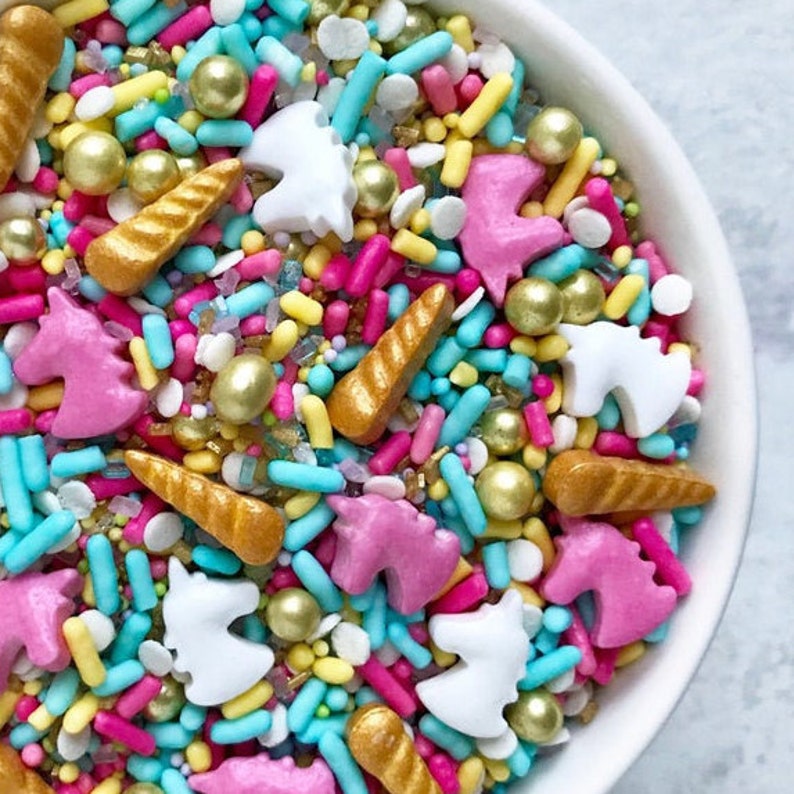 Unicorn Sprinkle Mix Edible Sprinkles Cake Sprinkles Etsy UK