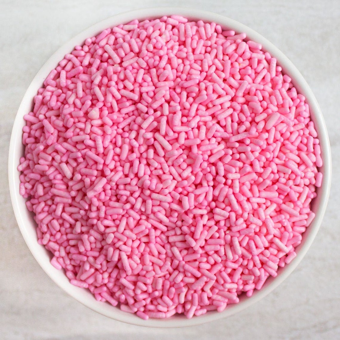 Light Pink Jimmies Sprinkles Pastel Pink Sprinkles Baby Etsy