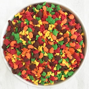 Fall Harvest Sprinkles | Fall Leaf Sprinkles | Pumpkin Sprinkles | Sprinkle Mix | Fall Sprinkle Blend | Edible Sprinkles