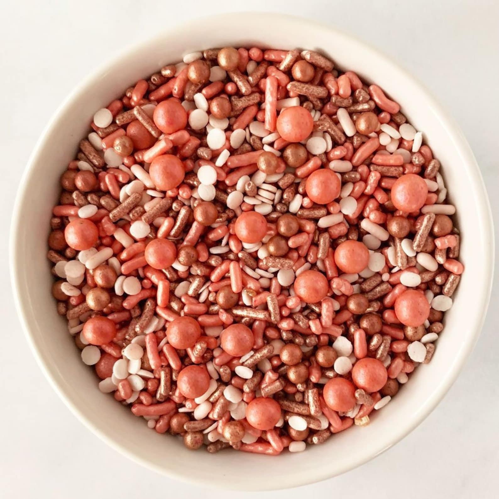 Rose Gold Sprinkles Rose Gold Sprinkle Mix Edible Etsy