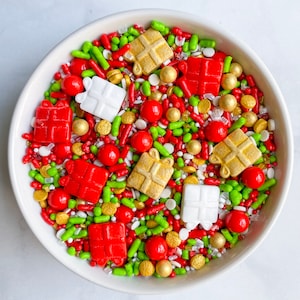 Under The Tree Sprinkle Mix | 3 ounces | Christmas Sprinkles | Christmas Sprinkle Mix | Edible Sprinkles | Candy Sprinkles