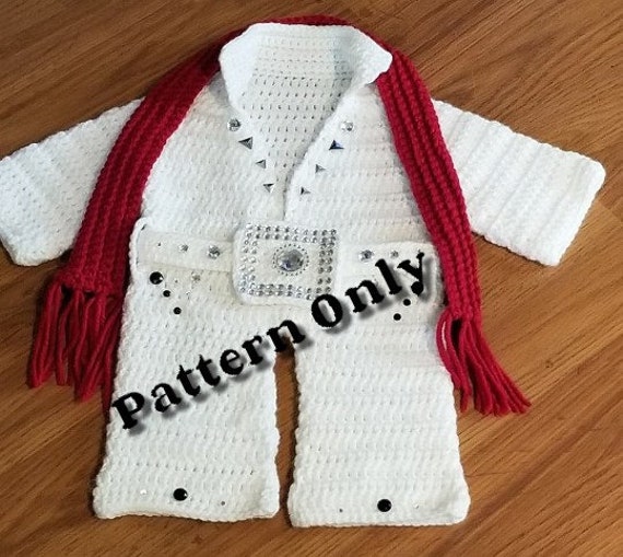 Crochet elvis baby store outfit pattern
