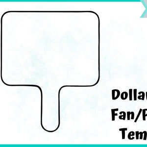 Dollar Tree Fan/paddle Template Design Etsy