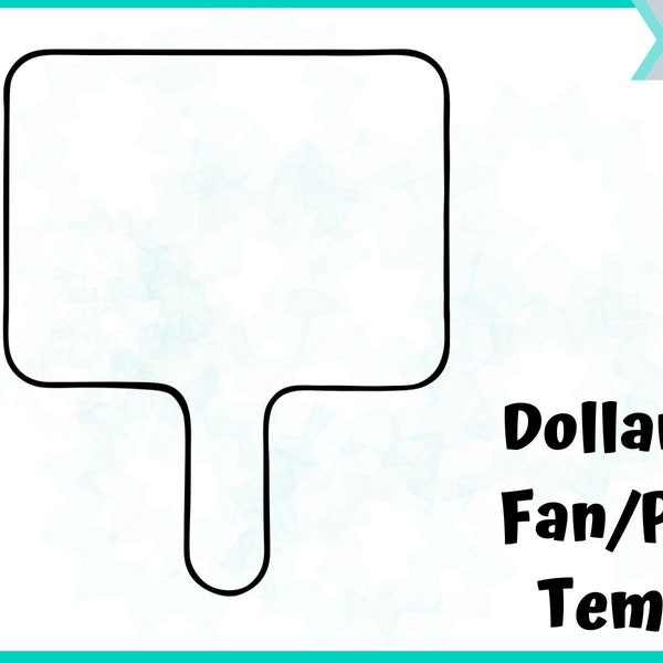 Dollar Tree Fan/Paddle Template Design