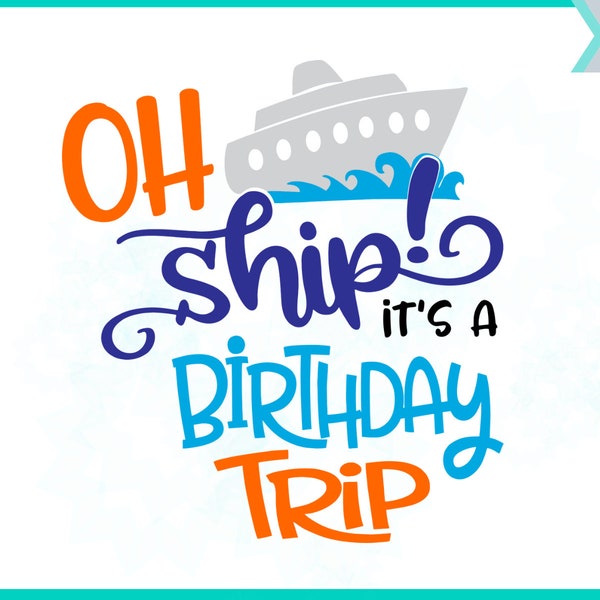 Oh Ship Its a 50th Birthday Trip Svg - Etsy UK