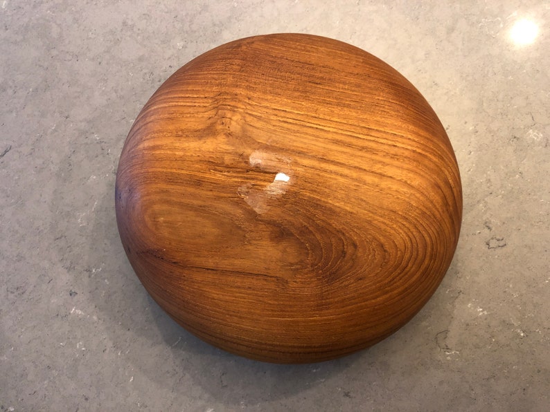 Vintage Solid Handmade Teak SaladFruit Bowl