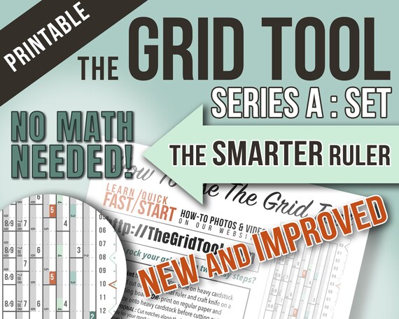 The Grid Tool Smarter Spacing Ruler Series A Bullet Journal Diy Measure Draw Rows Columns
