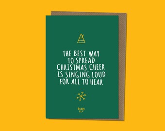 ELF cytat z filmu kartka z życzeniami z kopertą