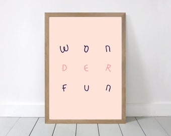 Wonderfun plakat/druk a3 (11,69 x 16,54 ')