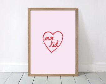 Nasz plakat dla dzieci / Wydruk A3 11,69x16,54' / Sztuka ścienna dla dzieci / Pokój dziecięcy / Sypialnia dziecięca