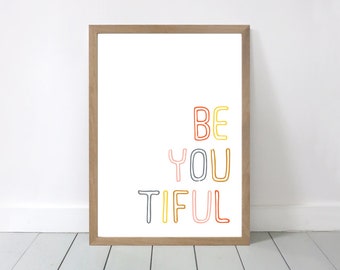 Czy jesteś tiful plakat/a3 Print 11.69 x 16.54 '/art ściany/pozytywne cytat
