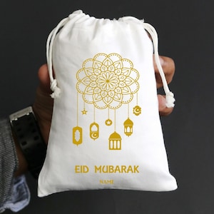 Set of 10/20 Eid mubarak ramadan kareem Favor Bags Custom Festival Favor Bags Festival Favor Bags Eid gift bags Candy favors Presents Favors