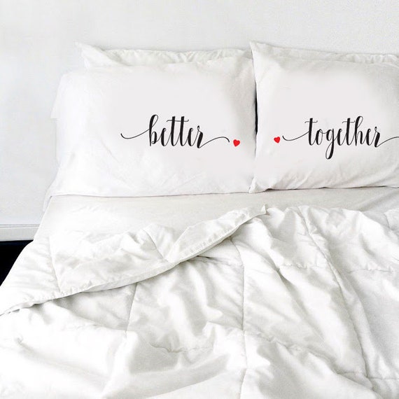Personalized Pillow Case Better Together Pillow Etsy