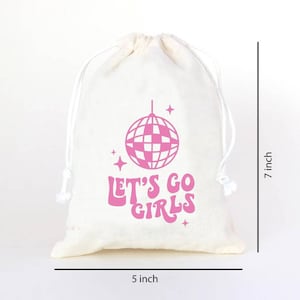Set of 20/30/50/100 -Disco Bachelorette Party-Hangover Kit Bags-Bride&#39;s Last Disco-Bachelorette Gift Bags-Custom Hangover Kit