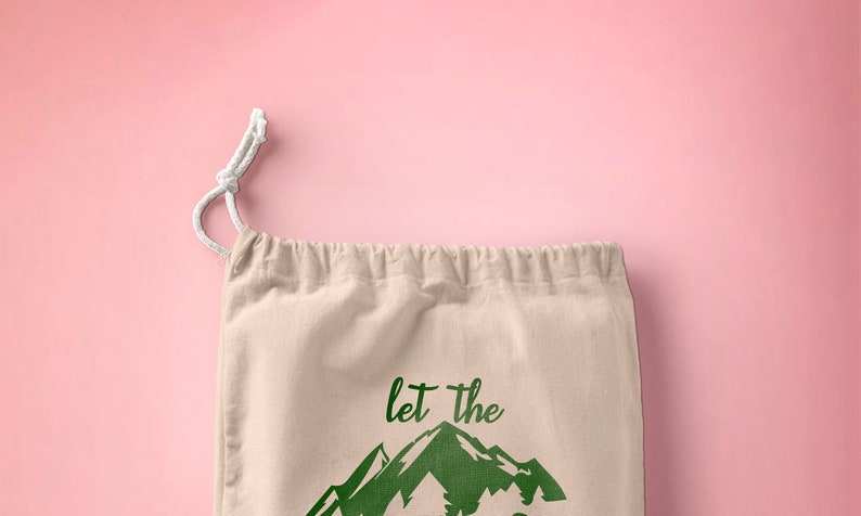 Custom logo print jewelry Bag let the adventure begin Set of 200 Cotton Muslin Bag Wedding favor Bag