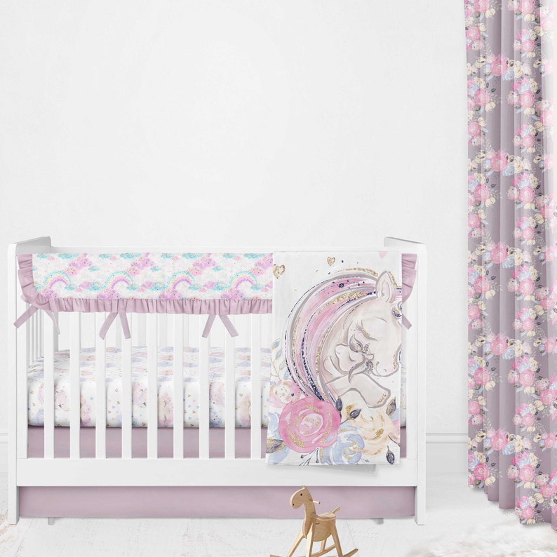 unicorn nursery bedding