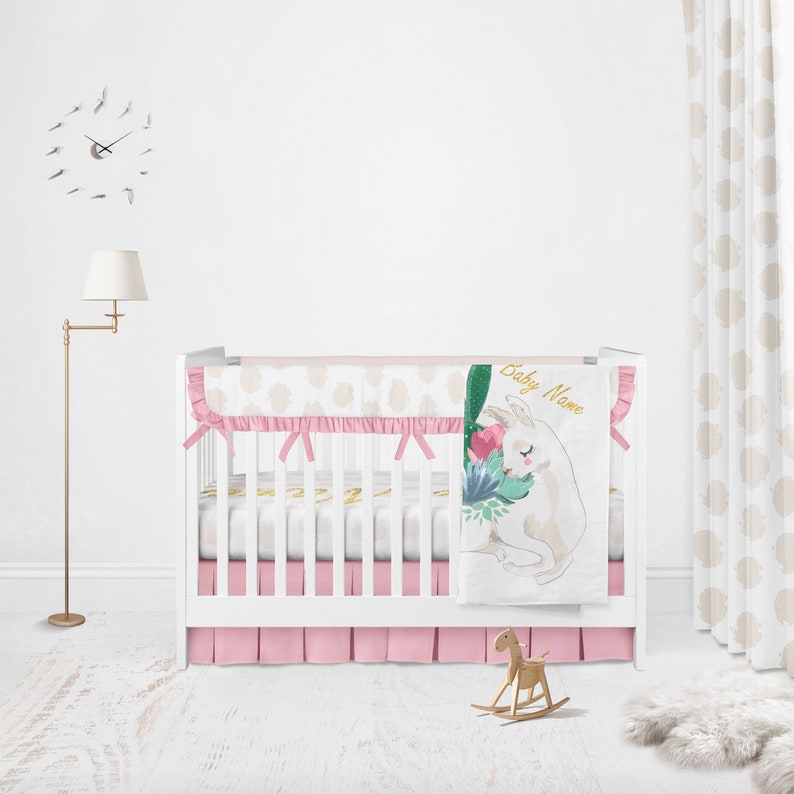 Llama Nursery Baby Beddindg Llama Baby Blanket Llama Crib Etsy