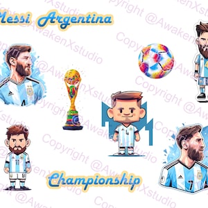 Lionel Messi Soccer Football Player Argentina eStickers, Printable stickers, Junk Journal, scrapbook, Laptop stickers, bottle stickers