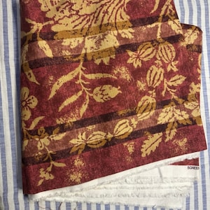 Red Floral Upholstery Fabric, b P.KaufMann Fabrics