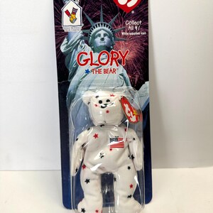 TY Ronald Mcdonald House 1999 Glory the Bear Mini Beanie Baby