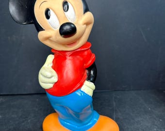 Vintage Plastic Mickey Mouse Coin Bank