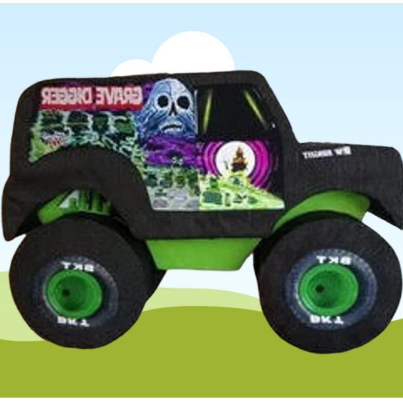 Monster Truck Moster Truck Pinata Monster Truck Birthday Etsy