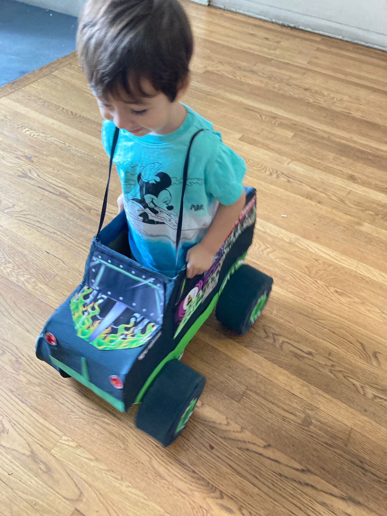 Monster Truck Birthday Party Cardboard Box Monster Truck Etsy