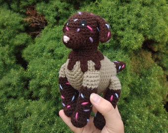 Sprinkles the Donut Dog Crochet Pattern *PATTERN ONLY*